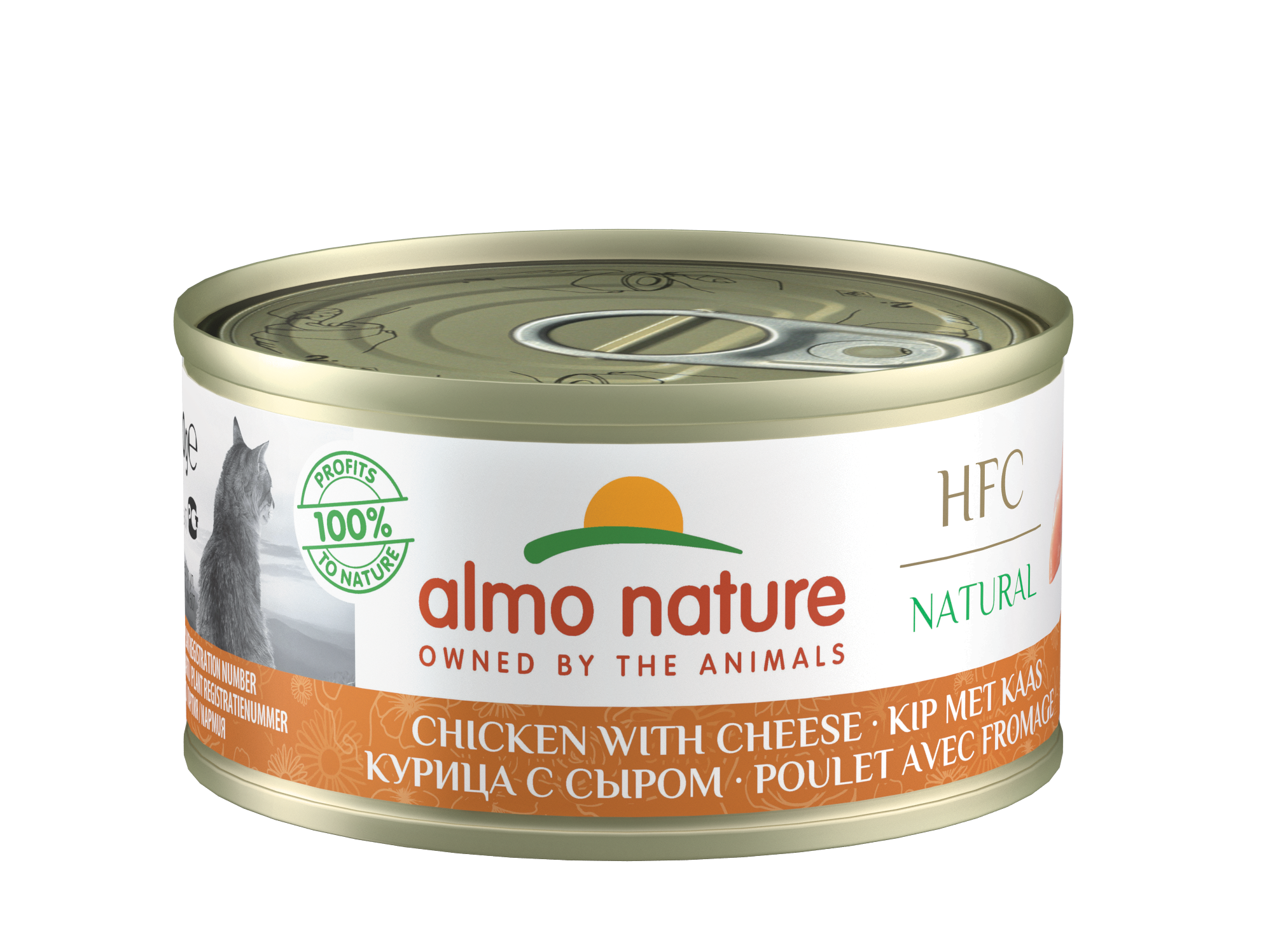 Almo Nature - HFC Natural Chicken with Cheese 70g for Cats