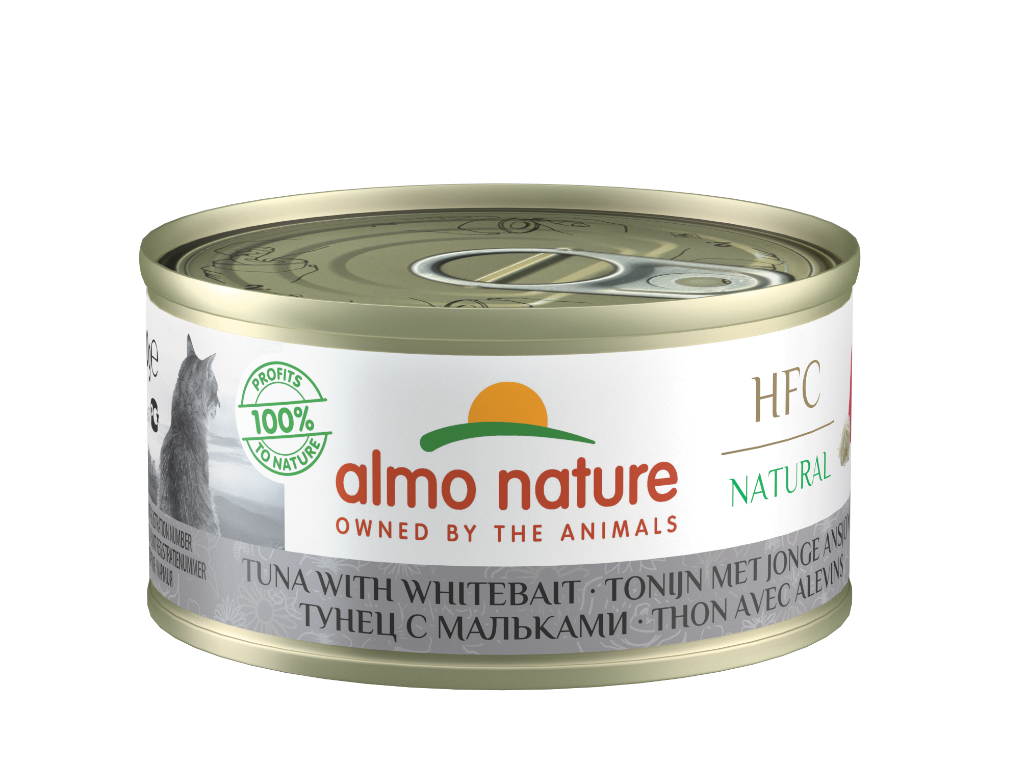 Almo Nature - HFC Natural Tuna with White Bait 70g for Cats