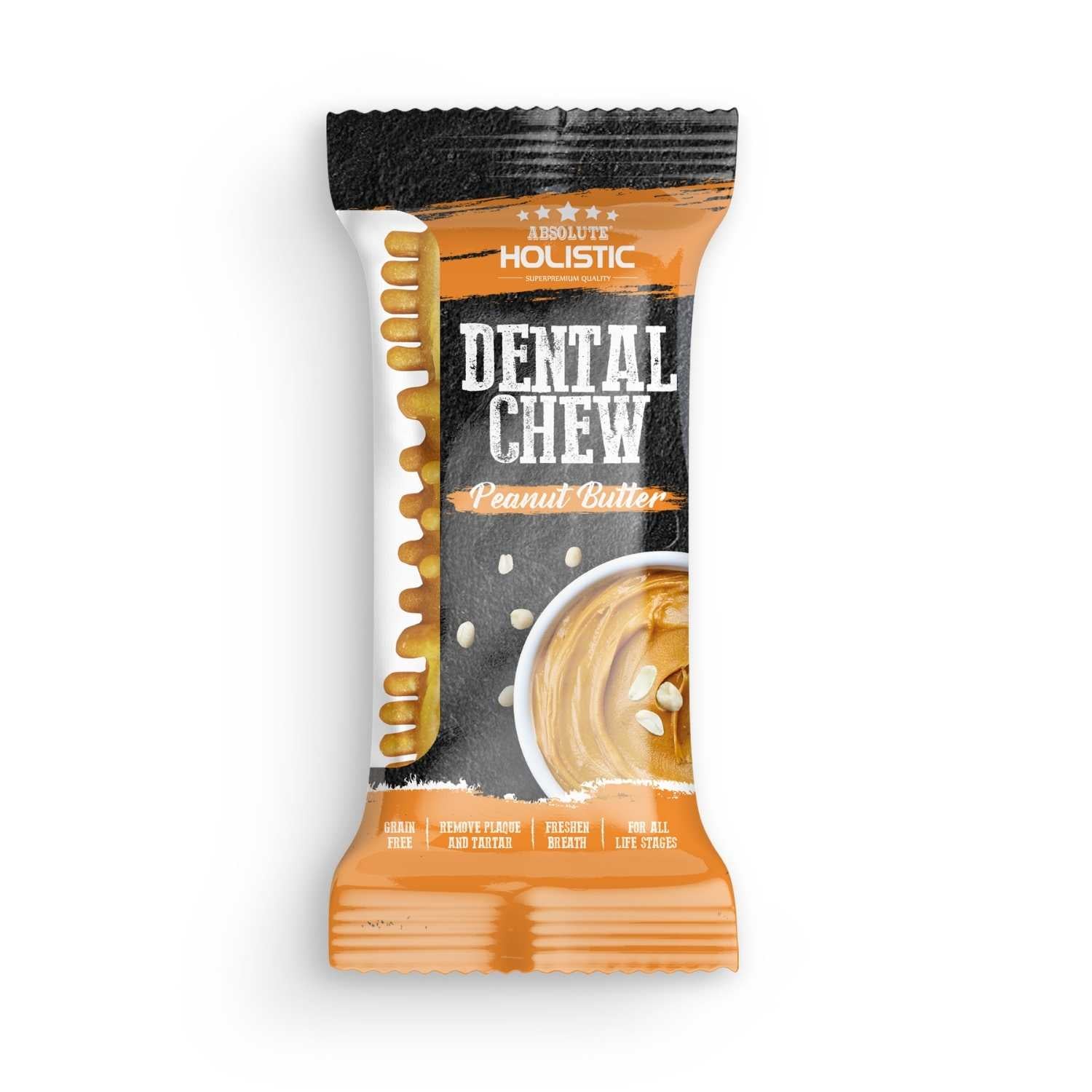 Absolute Holistic - Peanut Butter Dental Chew - Dog Treats (2 Sizes)