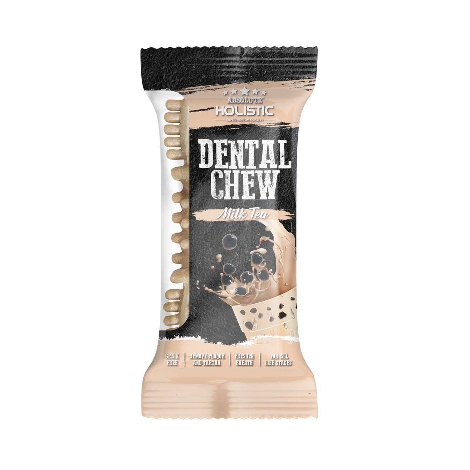 Absolute Holistic - Milk Tea Dental Chew - Dog Treats (2 Sizes)