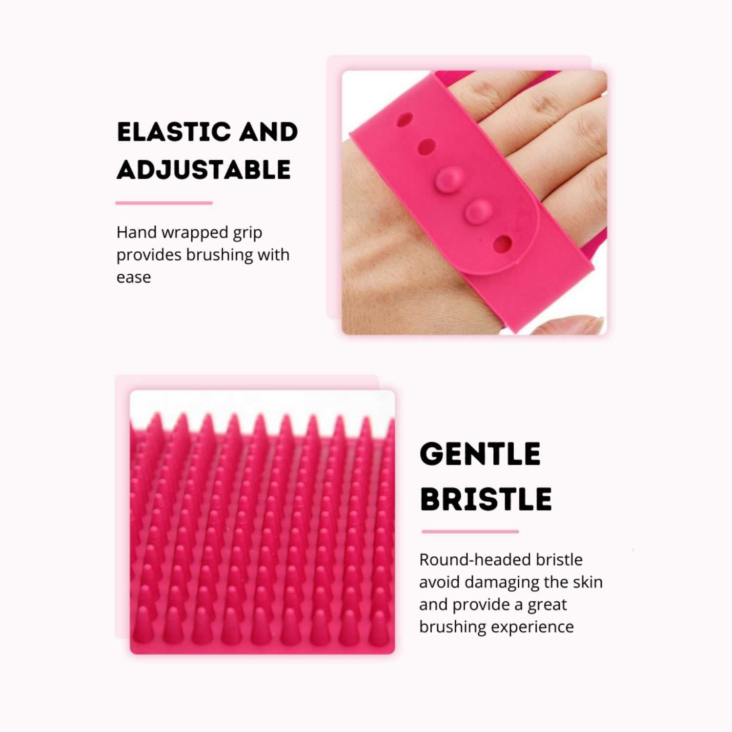 For Furry Friends - Massage Brush for Pets (2 Colours)