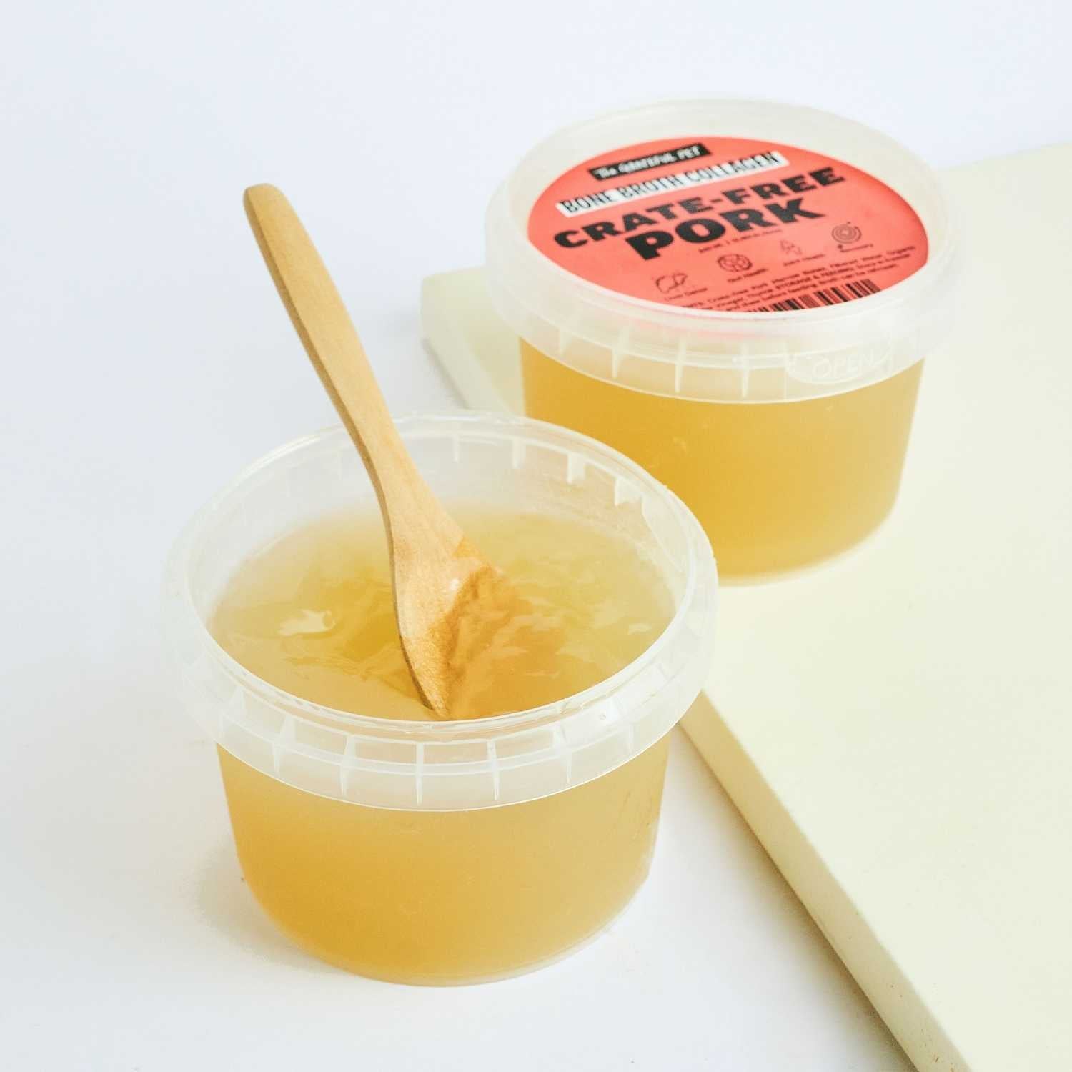 The Grateful Pet - Pork Bone Broth Collagen - Dog & Cat 240ml Tub