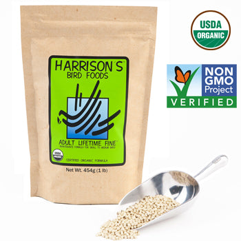 Harrison's Bird Foods - Adult Lifetime Fine for Small to Medium Birds (2 Sizes)