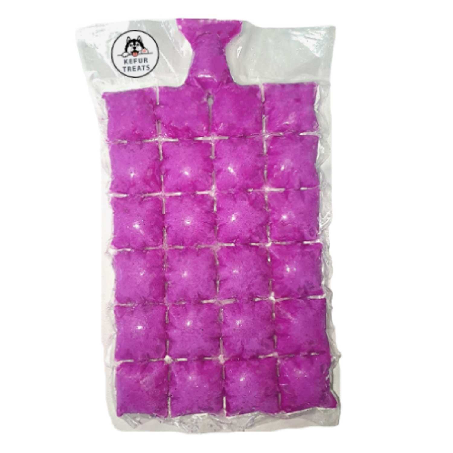 Kefur Treats Dragonfruit Milk Kefir Frozen Pack (24 Cubes)