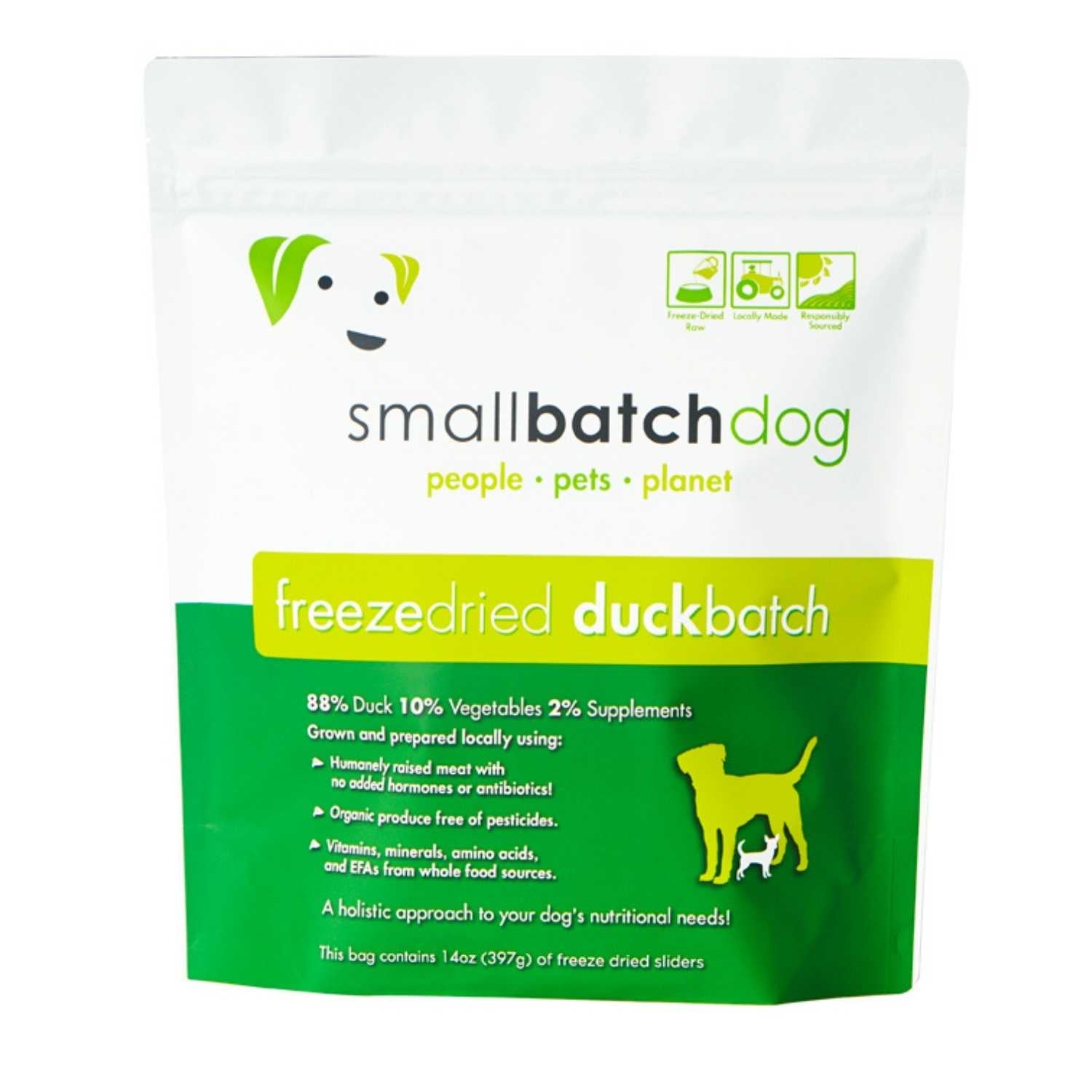 Smallbatch - Duck Premium Freeze-Dried Raw Slider - Dog 14oz Food