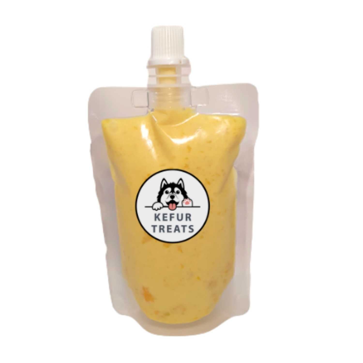 KEFUR TREATS - PUMPKIN Cow Milk Kefir Liquid Pouch (250ml) - Pet Treats