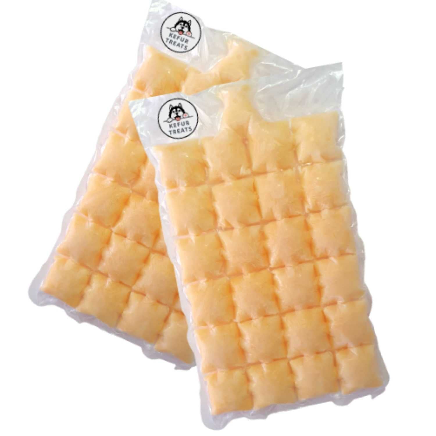 KEFUR TREATS - PUMPKIN Cow Milk Kefir Frozen Pack (24 Cubes) - Pet Treats