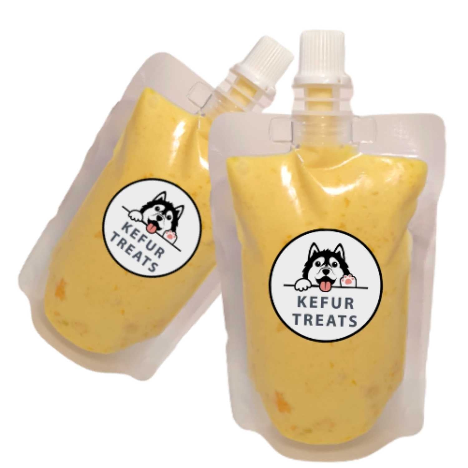 KEFUR TREATS - PUMPKIN Cow Milk Kefir Liquid Pouch (250ml) - Pet Treats