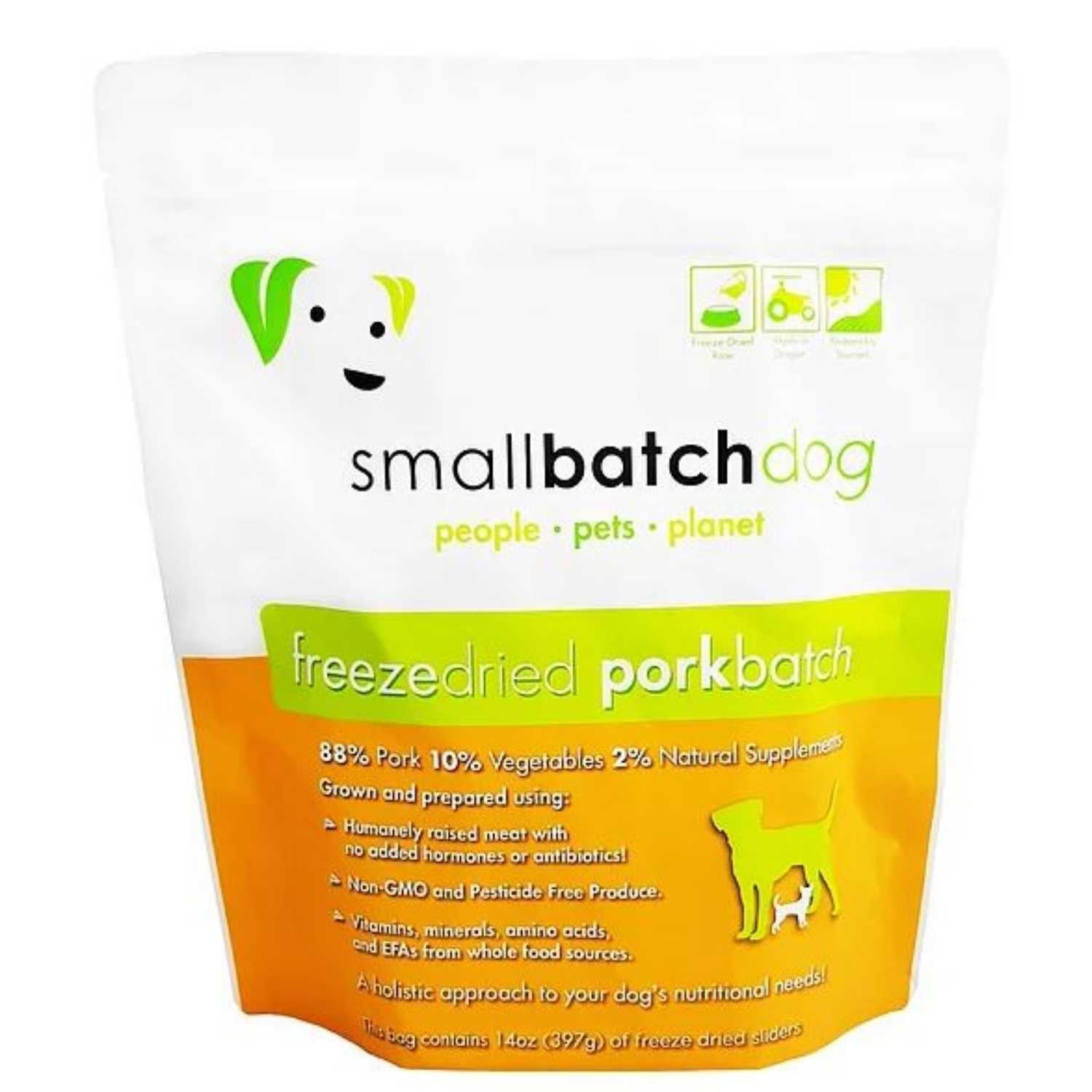 Smallbatch - Pork Premium Freeze-Dried Raw Slider - Dog 14oz Food