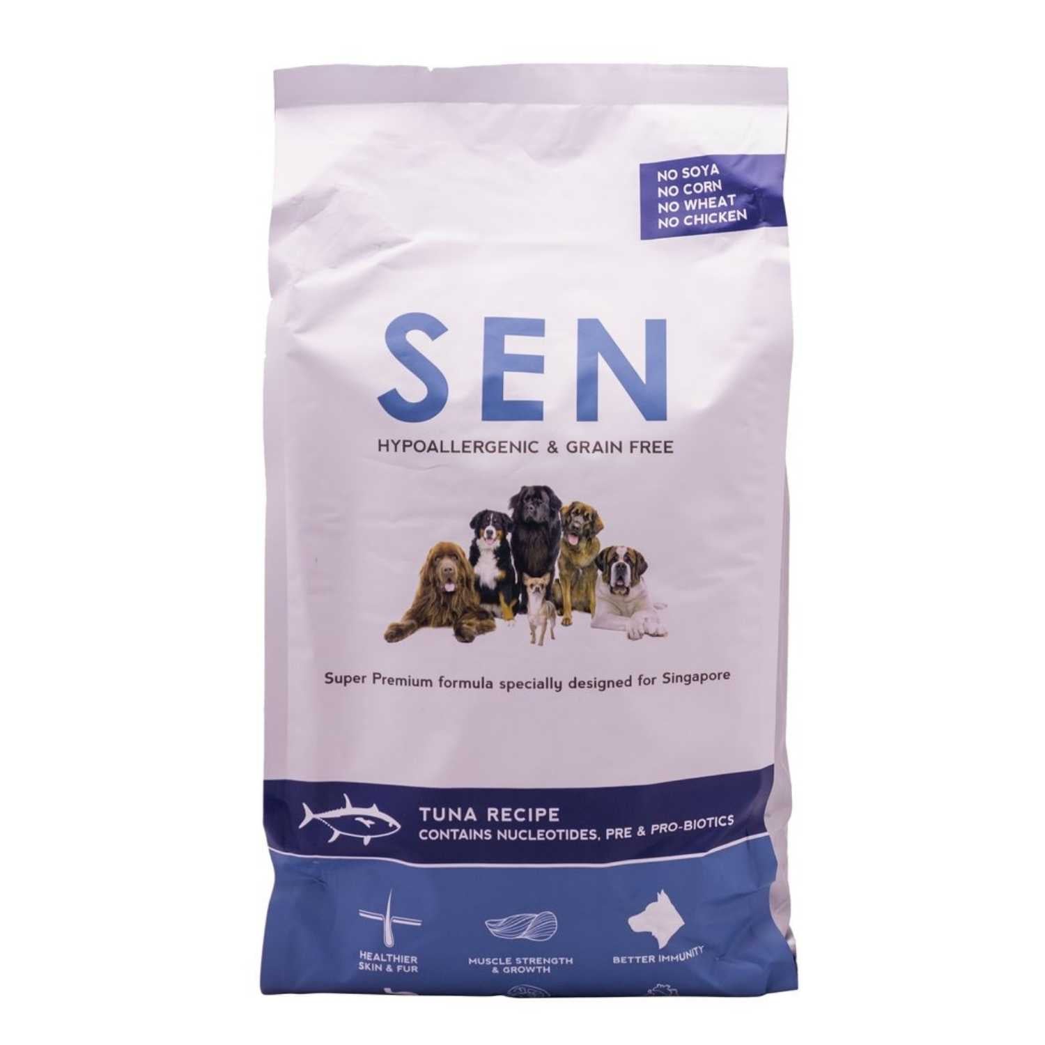 SEN Hypoallergenic Grain Free Tuna Recipe Dog Food 2 Sizes