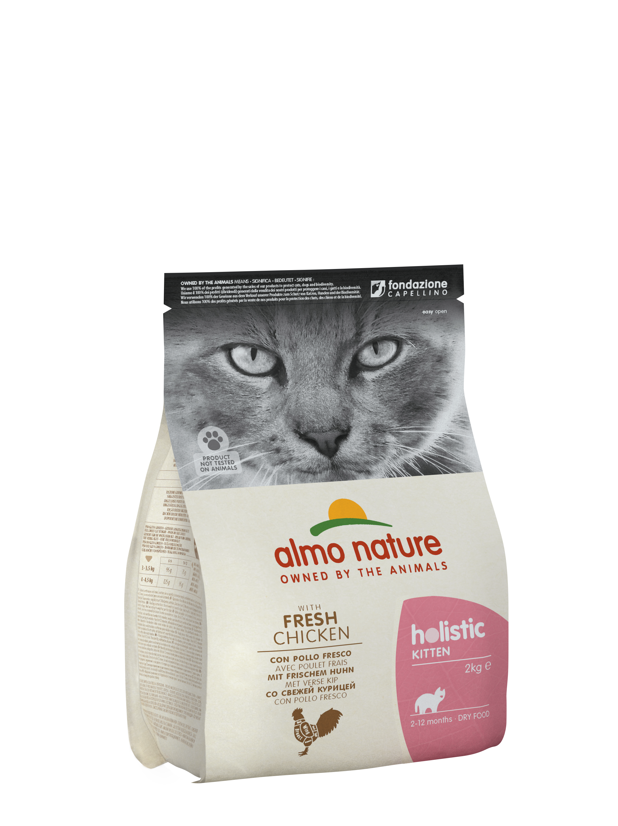 Almo Nature - HOLISTIC Maintenance Kitten with Fresh Chicken Dry Food 2kg for Cats