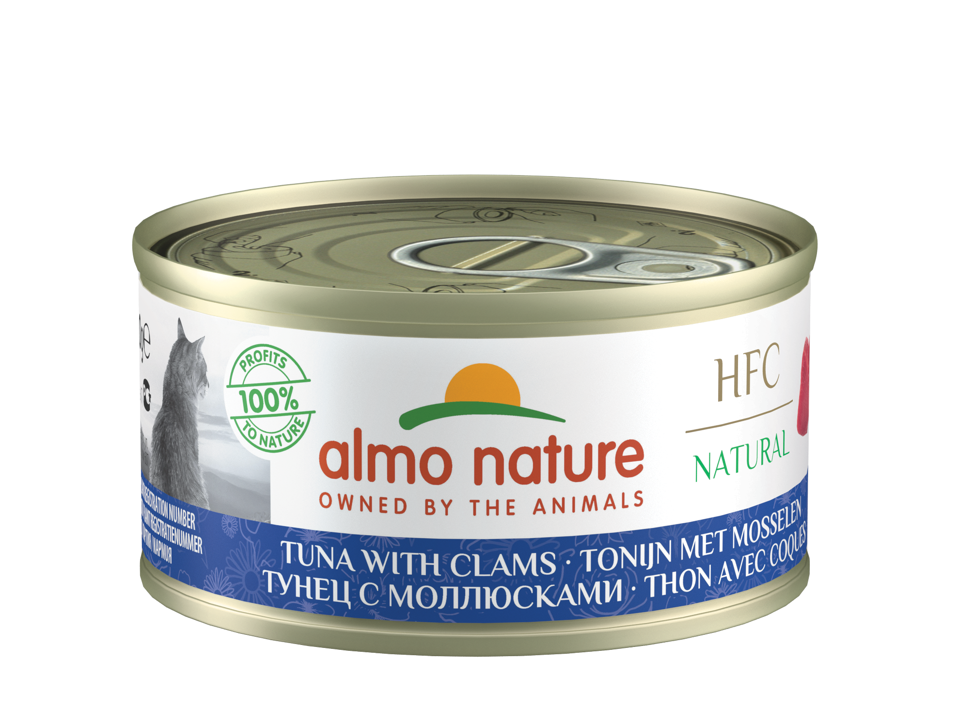 Almo Nature - HFC Natural Tuna with Clams 70g for Cats