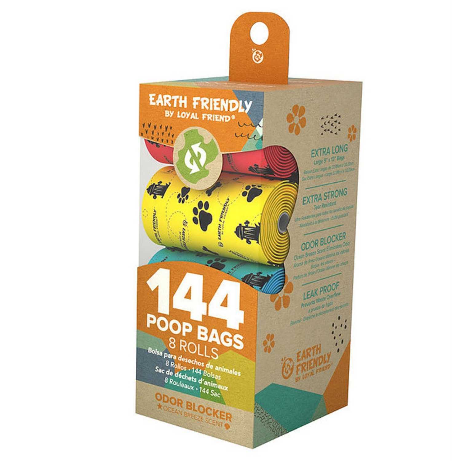 Loyal Friend - Earth Friendly Poop Bags for Dogs (144pcs/8 Rolls)