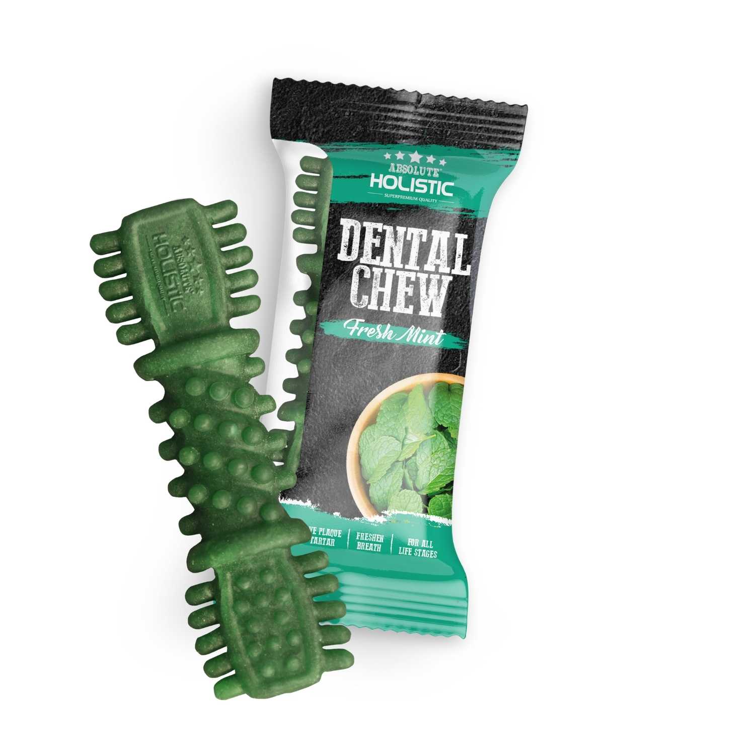 Absolute Holistic - Fresh Mint Dental Chew - Dog Treats (2 Sizes)