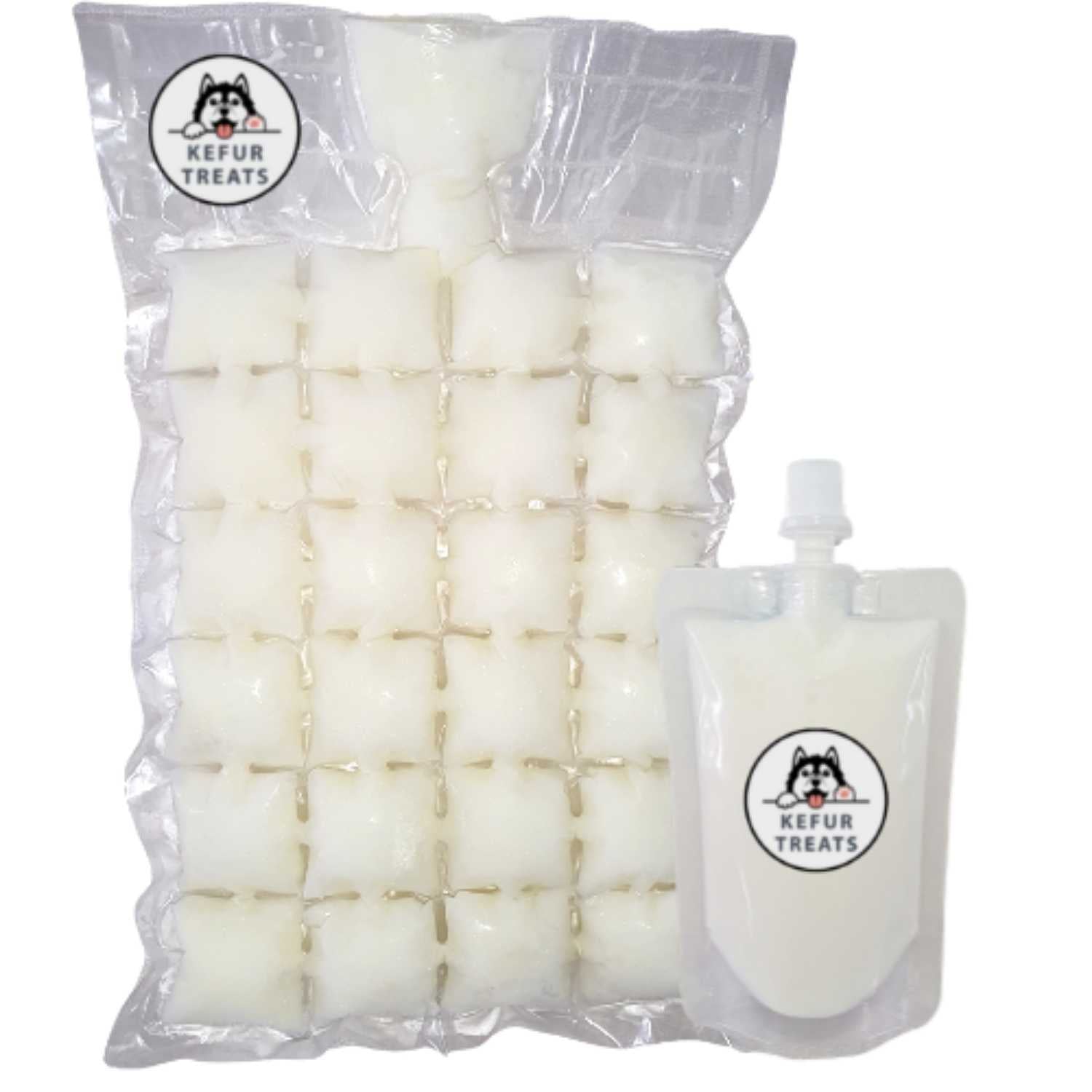 Milk Kefir Kefur Treats Starter Pack Liquid Pouch 100ml Frozen Pack 24 cubes Original