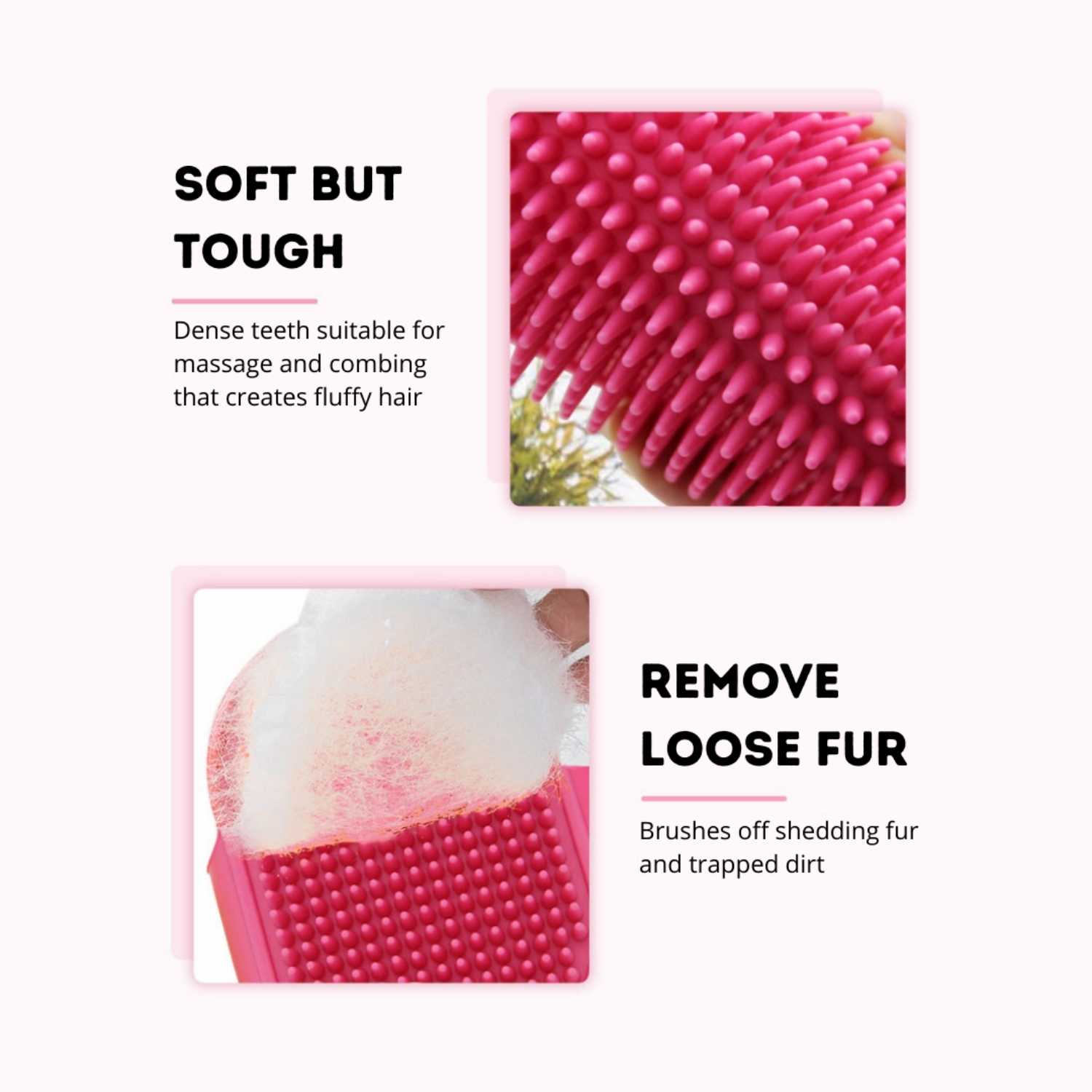 For Furry Friends - Massage Brush for Pets (2 Colours)
