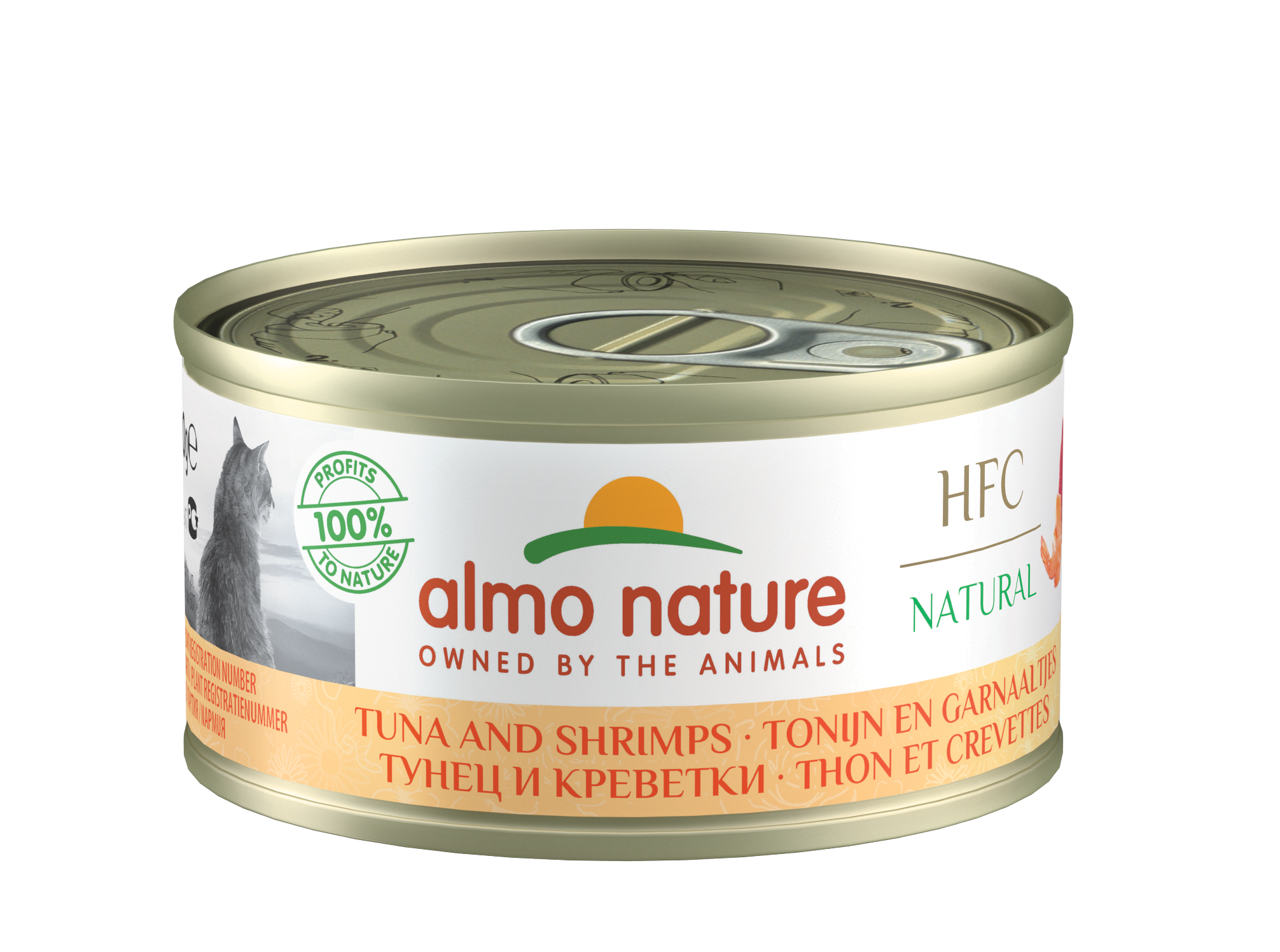 Almo Nature - HFC Natural Tuna and Shrimps 70g for Cats