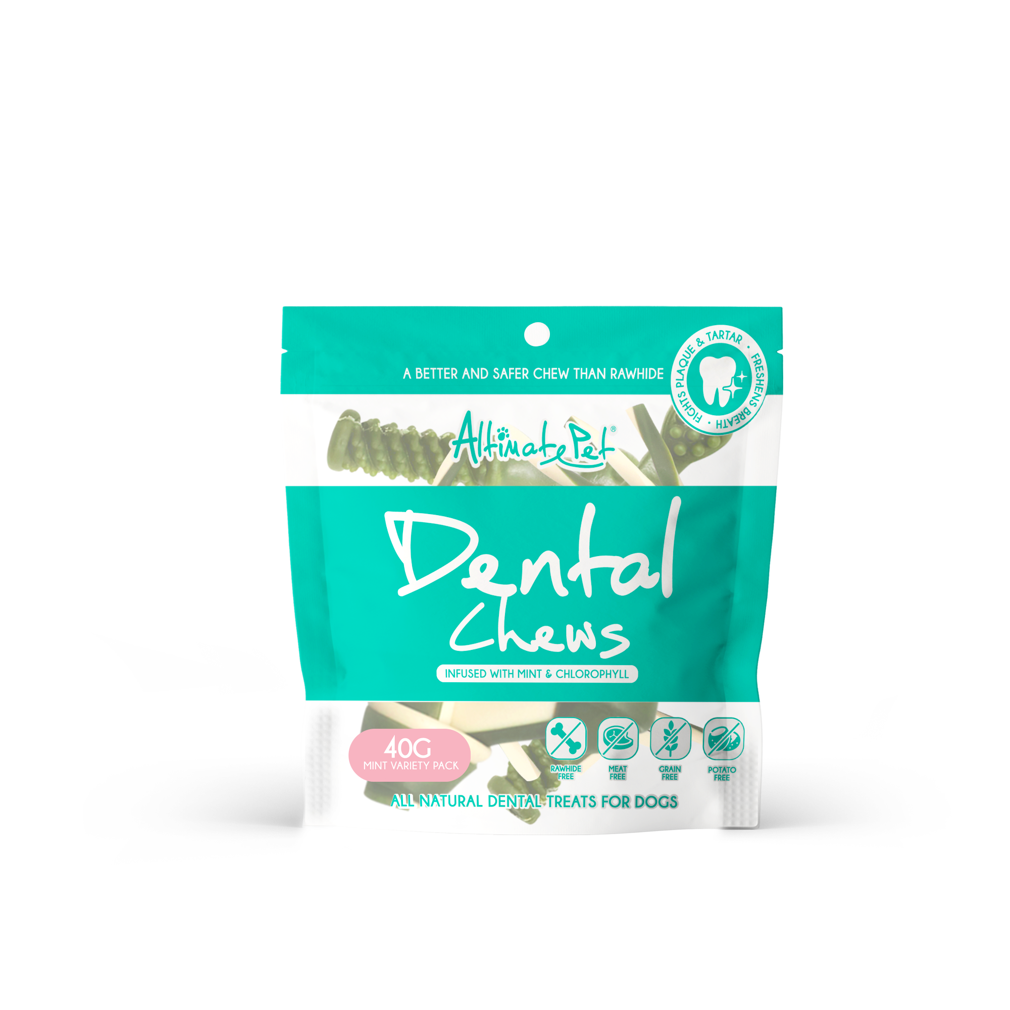 Altimate Pet - Dental Chew Variety Pack for Dogs 40g (3 Flavours)