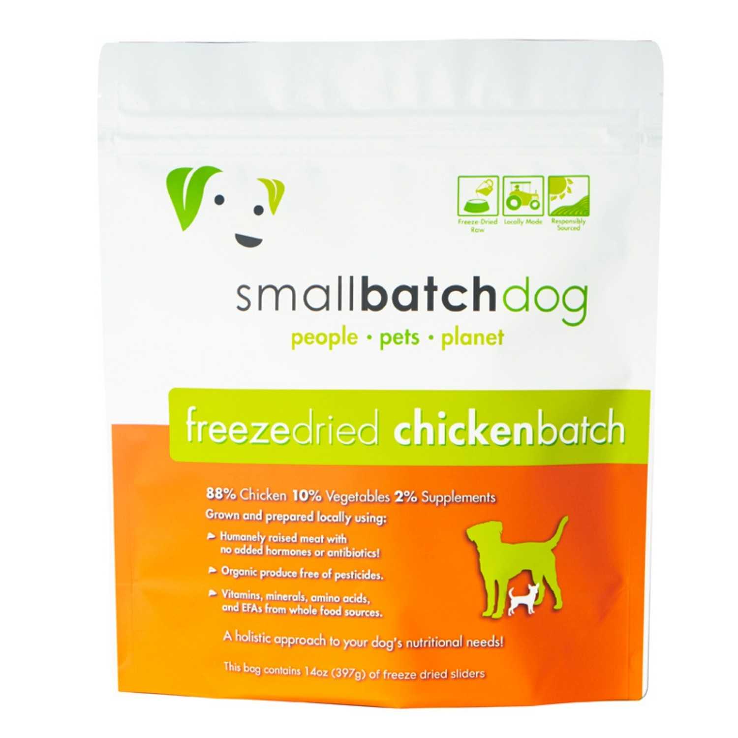 Smallbatch - Chicken Premium Freeze-Dried Raw Slider - Dog 14oz Food