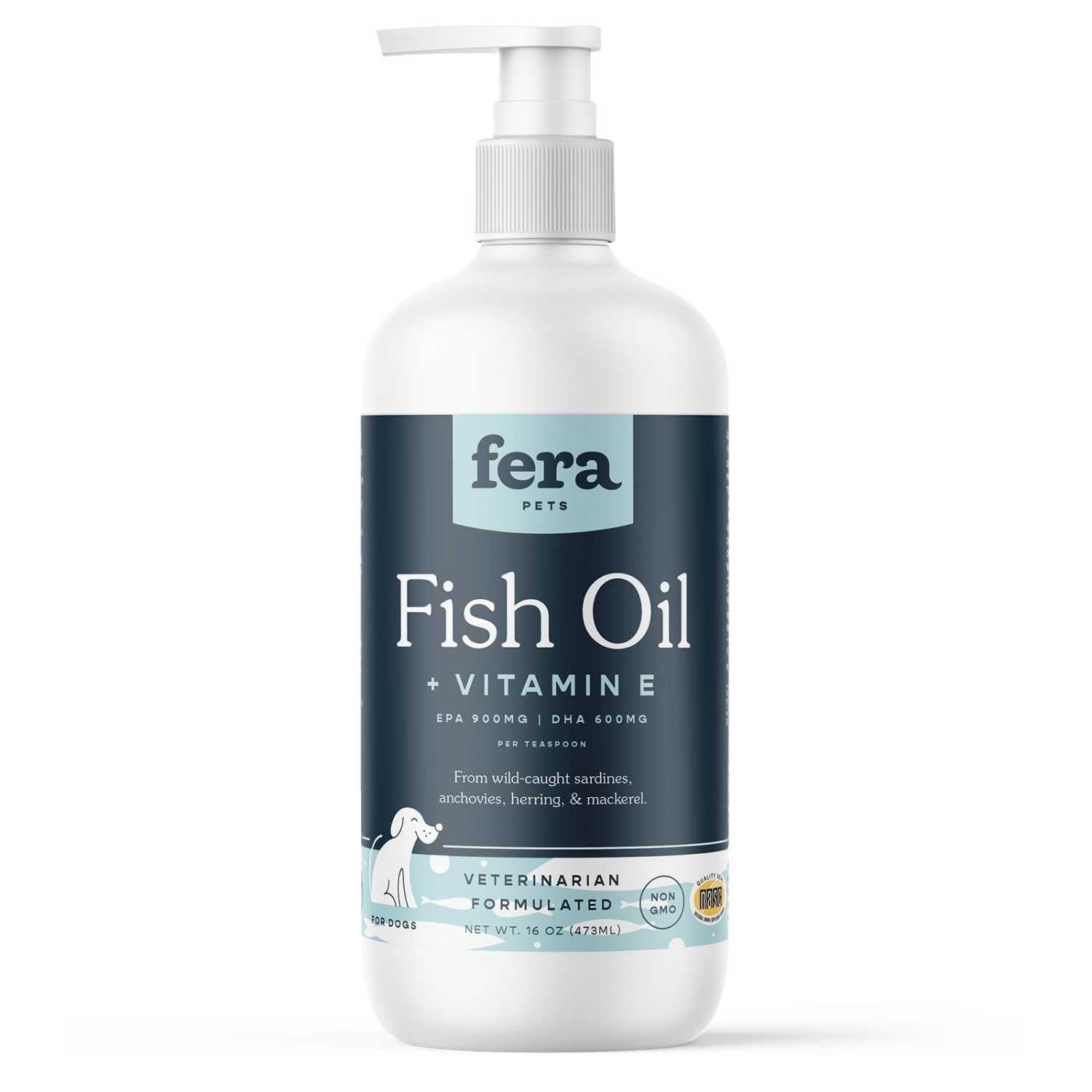 Fera Pet Organics - Fish Oil For Dogs 16oz - Dog 16oz Supplement