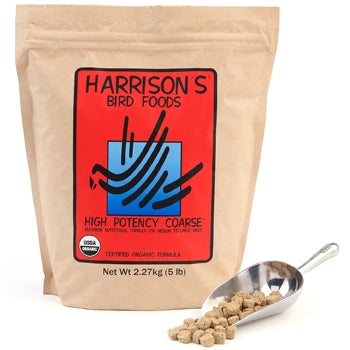 Harrison's Bird Foods - High Potency Coarse for Medium to Large Birds (2 Sizes)