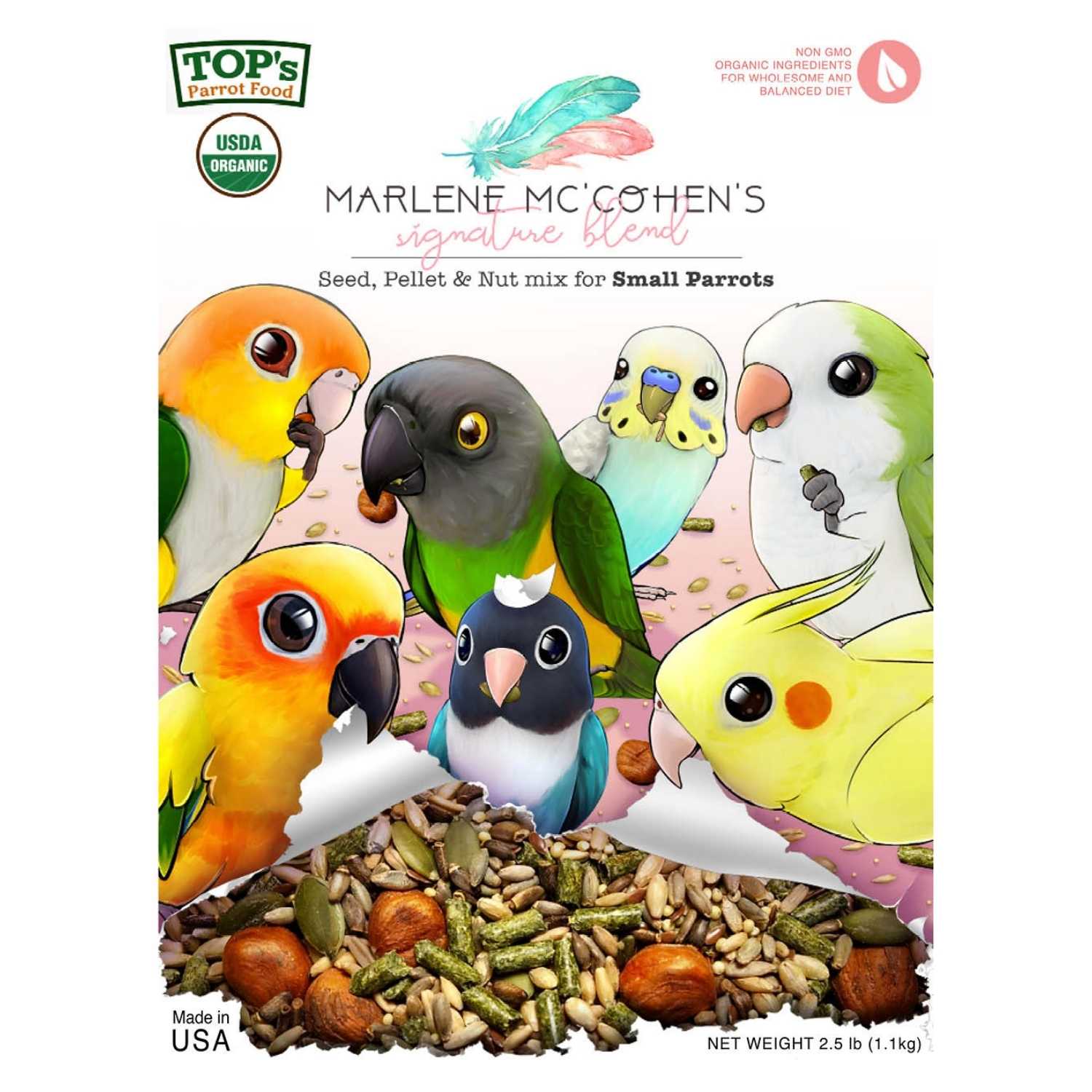TOP's Parrot Food - Marlene Mc'Cohen Mix for Small Birds (2.5lb)