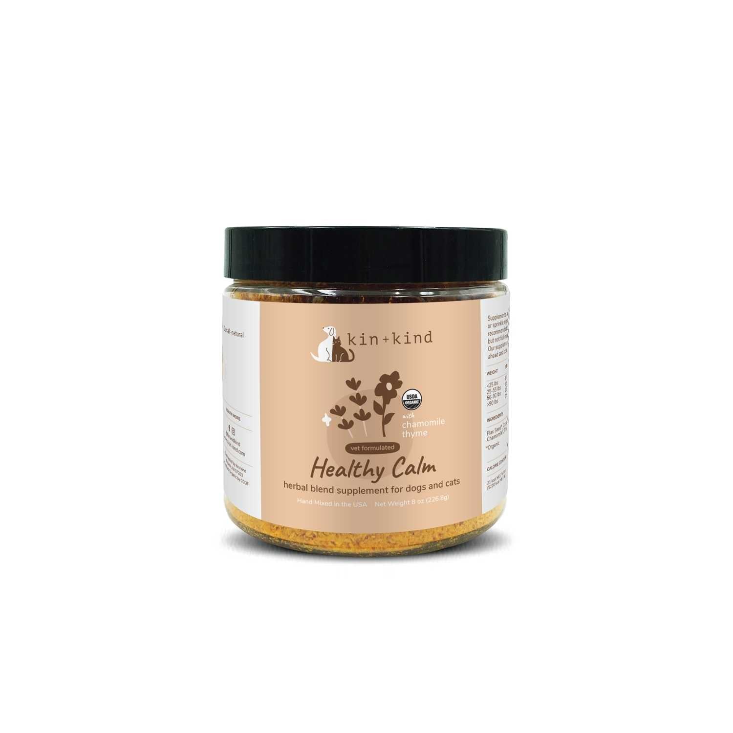 kin+kind - Healthy Calm Supplement for Dogs & Cats (2 Sizes)