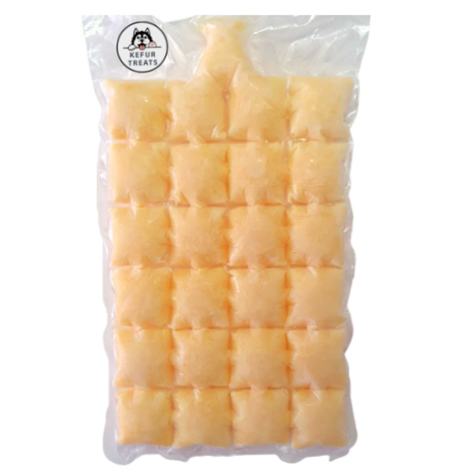KEFUR TREATS - PUMPKIN Goat Milk Kefir Frozen Pack (24 Cubes) - Pet Treats