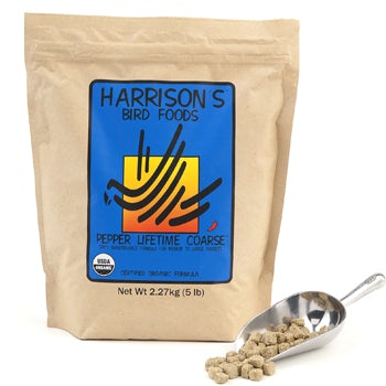Harrison's Bird Foods - Pepper Lifetime Coarse for Medium to Large Birds (2 Sizes)