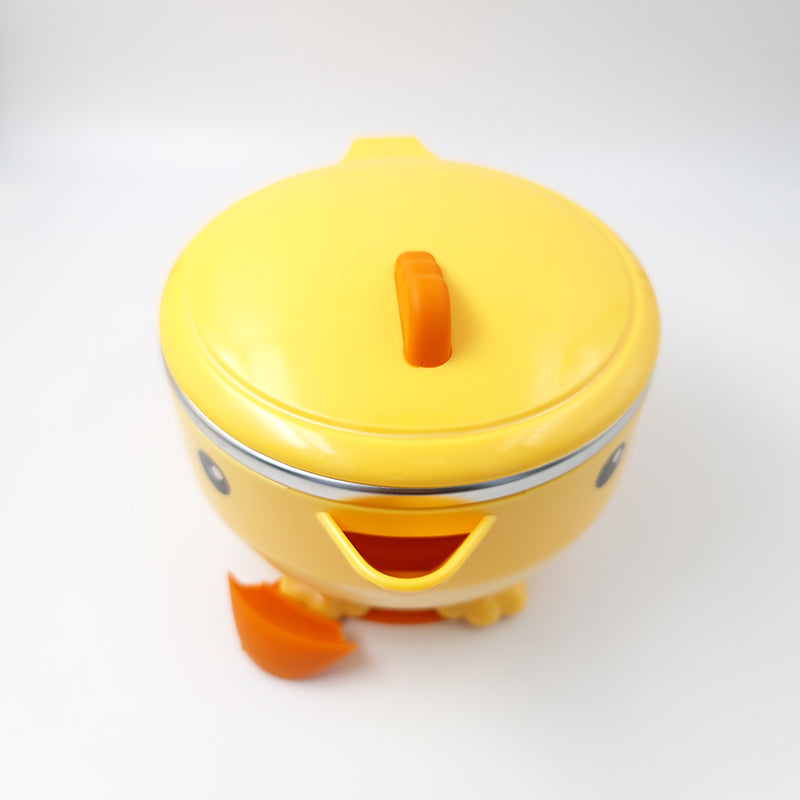 For Furry Friends - Pet Insulated Bowl (Yellow Chick) for Dogs & Cats